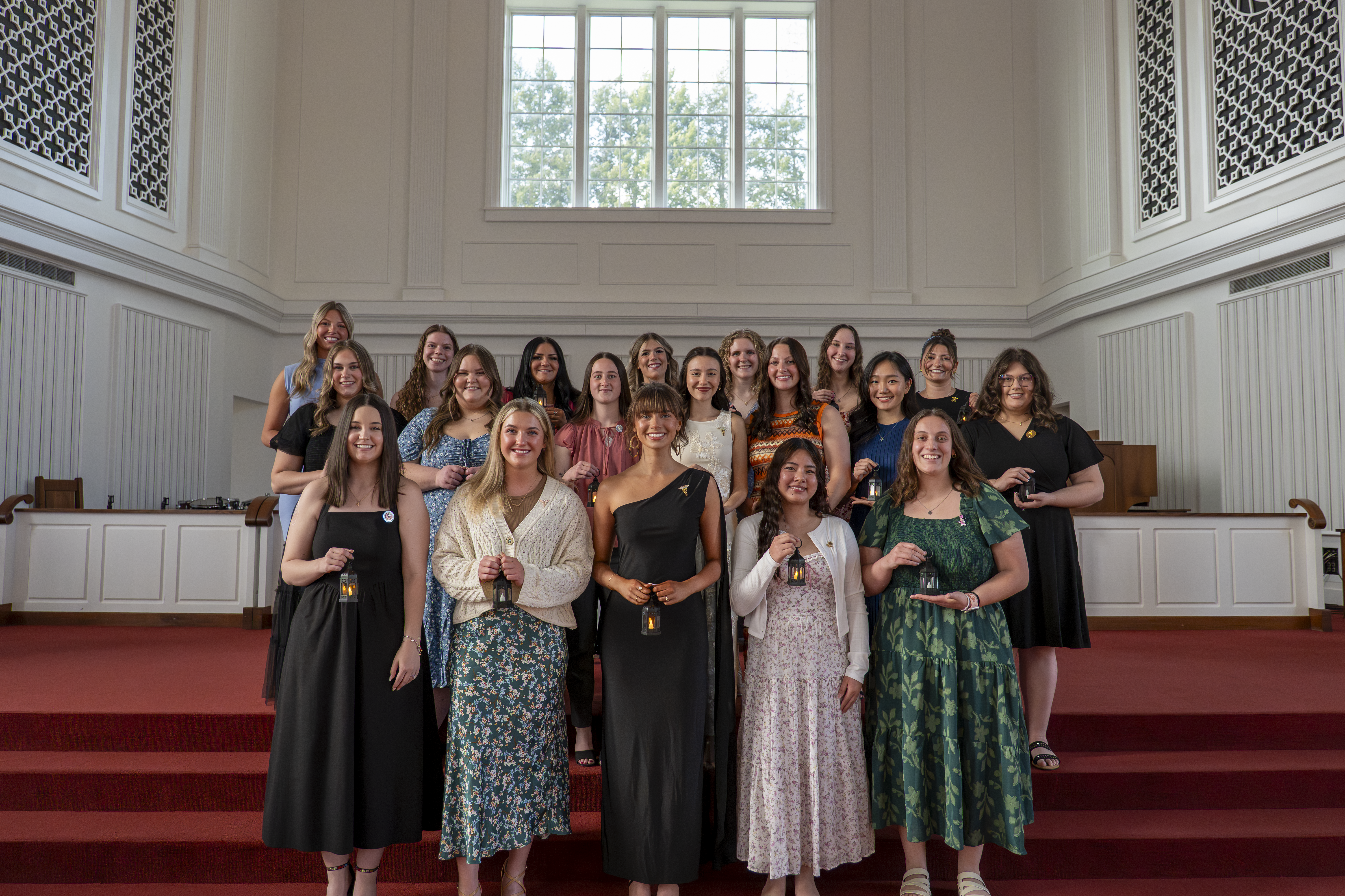 Nursing students during April 2026 pinning ceremony