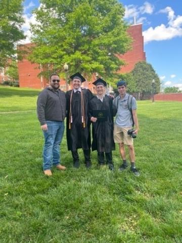 Zeman with other WU alums at graduation
