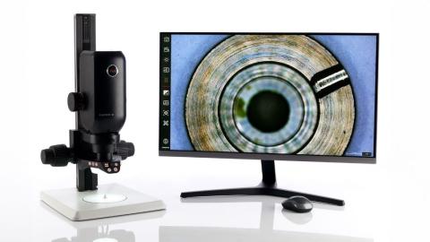 Leica Emspira 3 Digital Microscope (x3) stock photo
