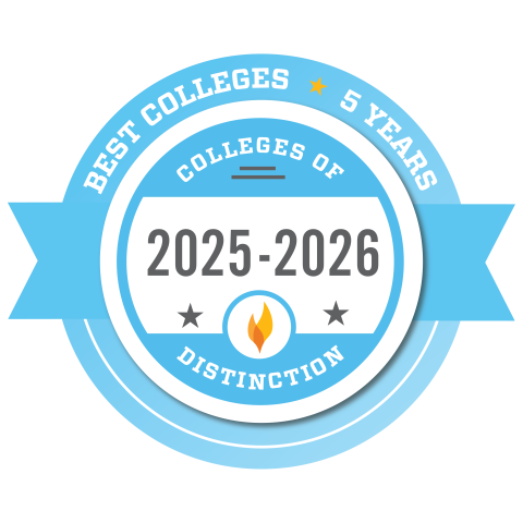 2025-2026 Colleges of Distinction badge