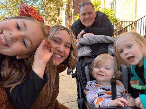 Wesley Loring and his family