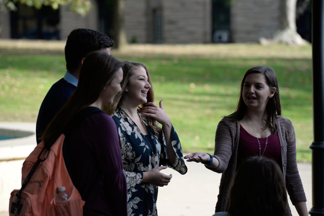 first year students on campus