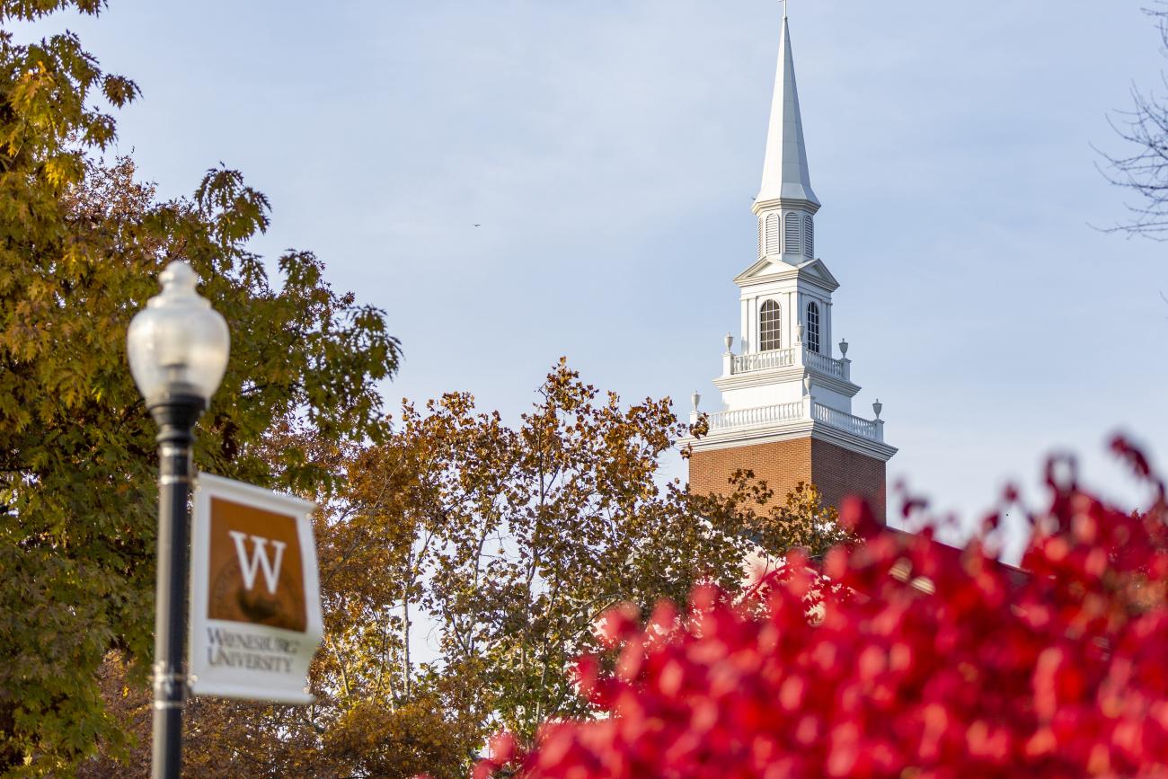 fall chapel sky