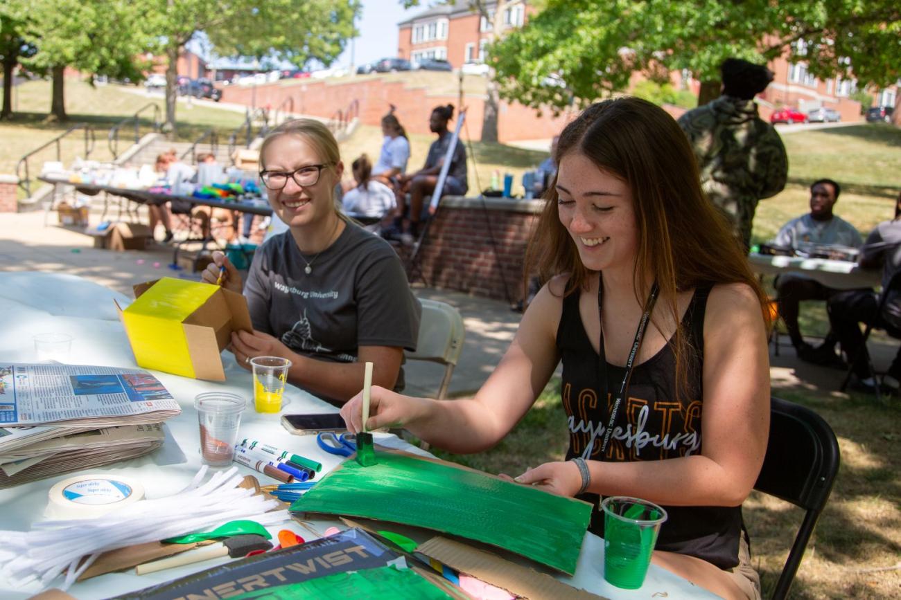 Students participating in Innovation Challenge during Welcome Days