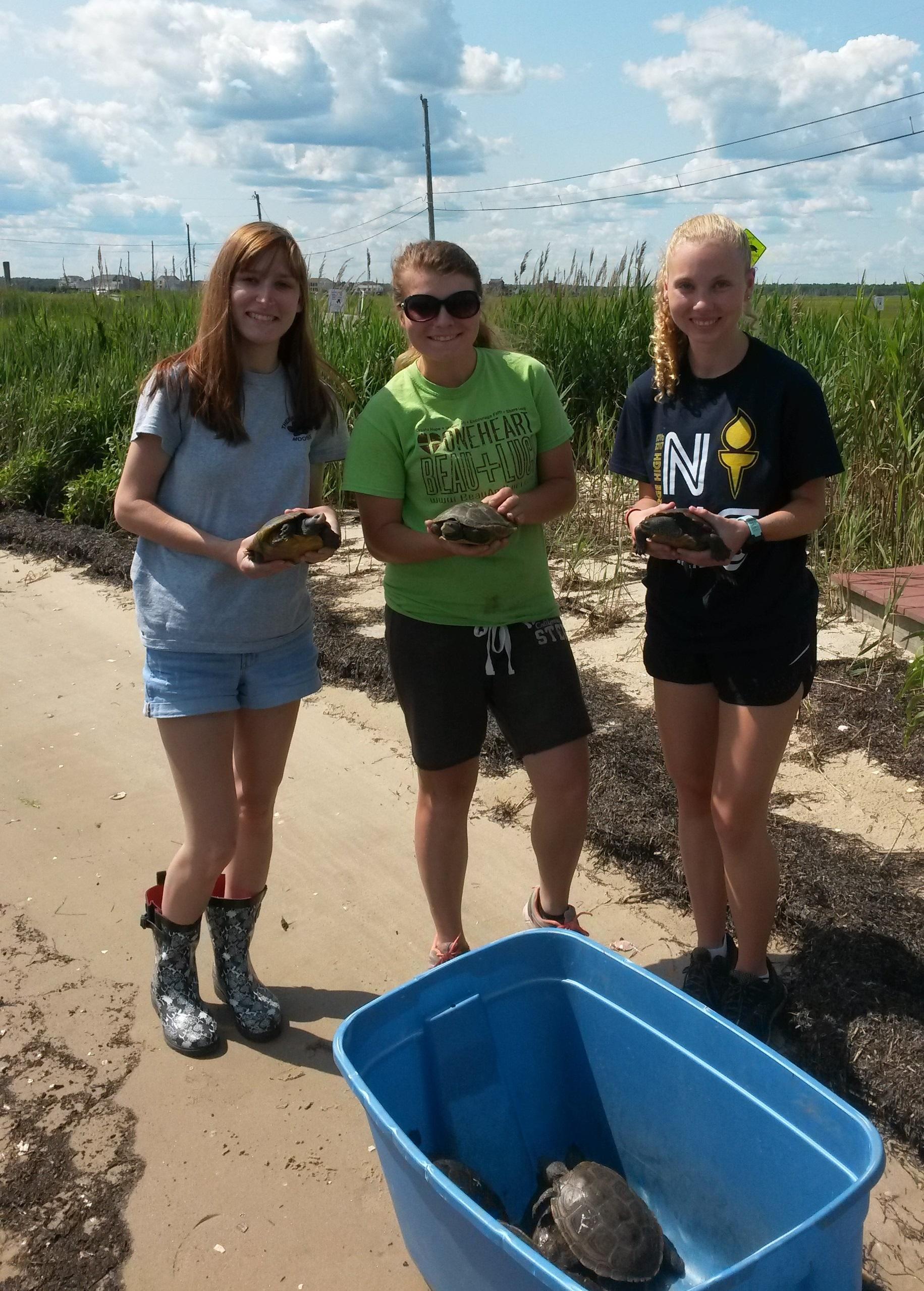 Kaitlyn Podlogar, Courtney Parks and Aubrey Wingeart.