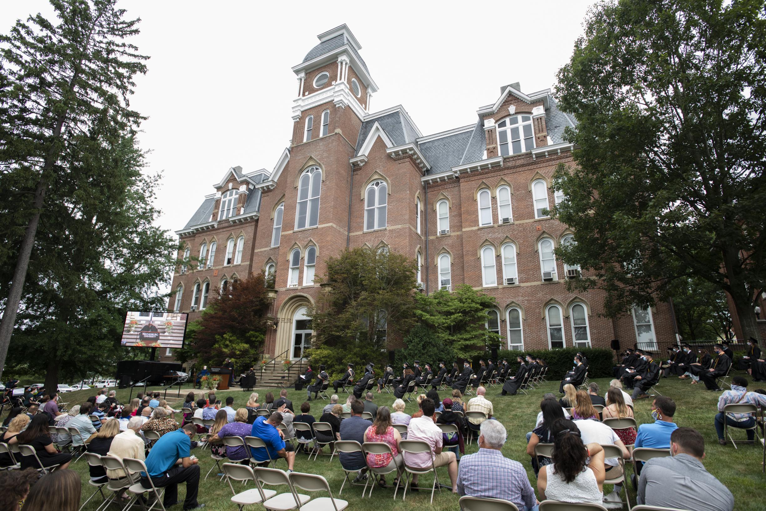 lawn with people