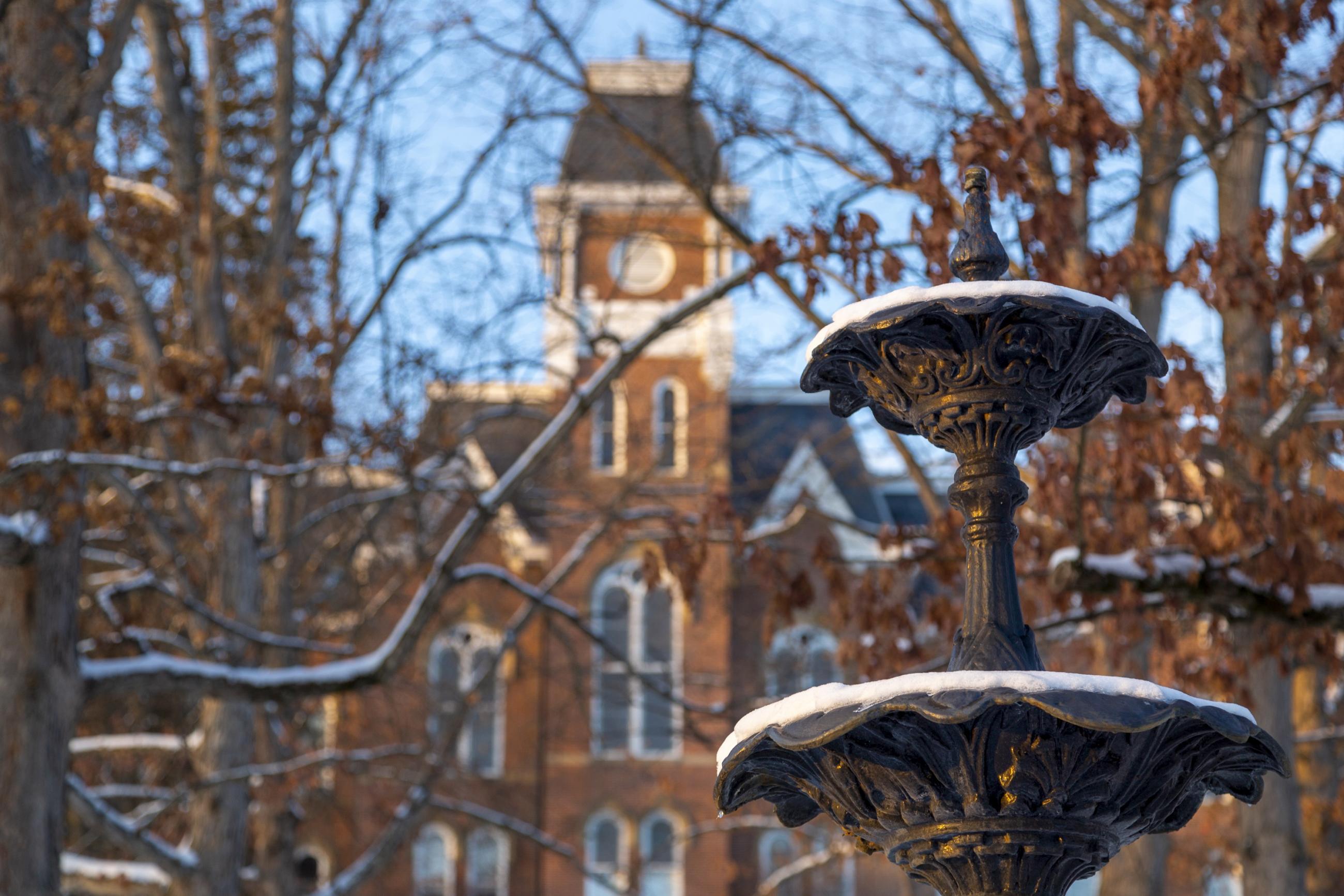 Miller Hall in the winter
