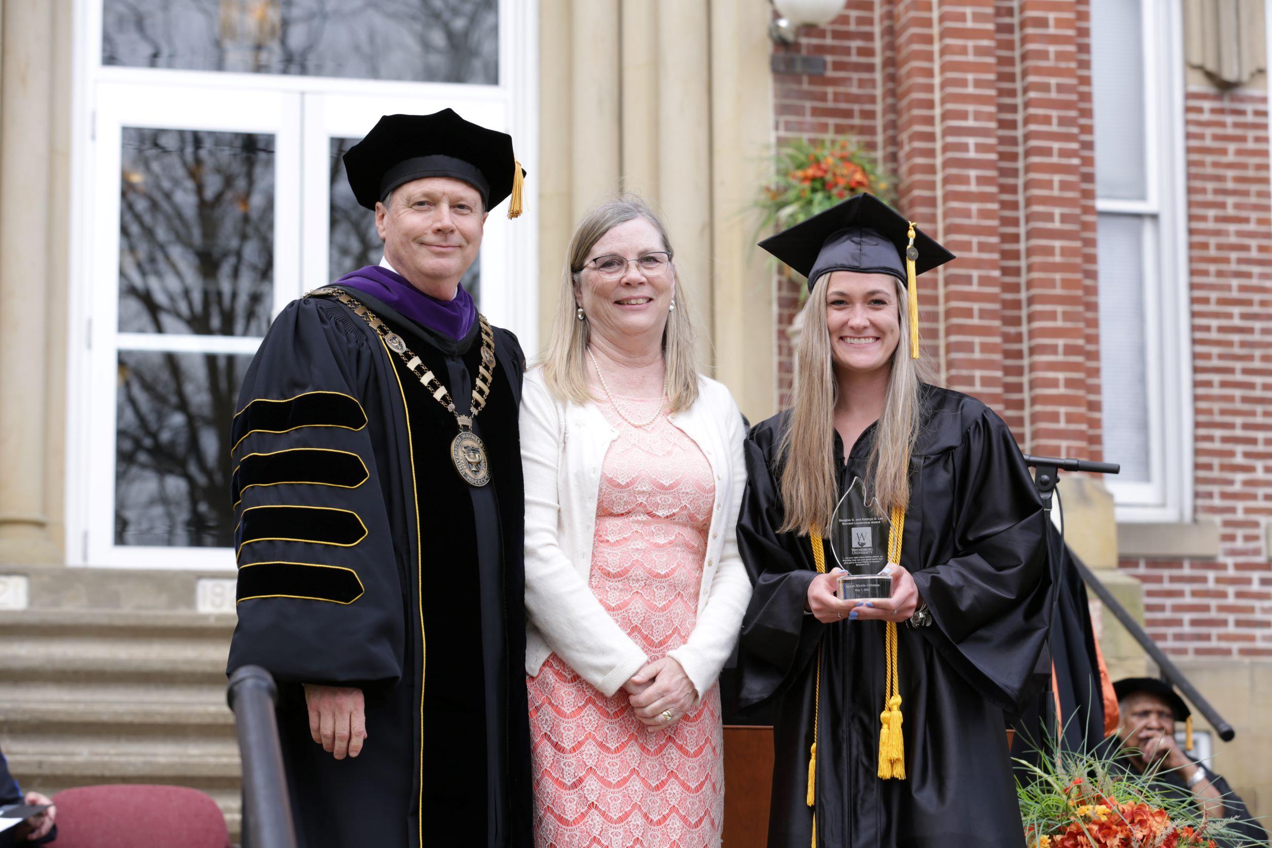 Alyson Johnson receives the Lee Award in May 2022