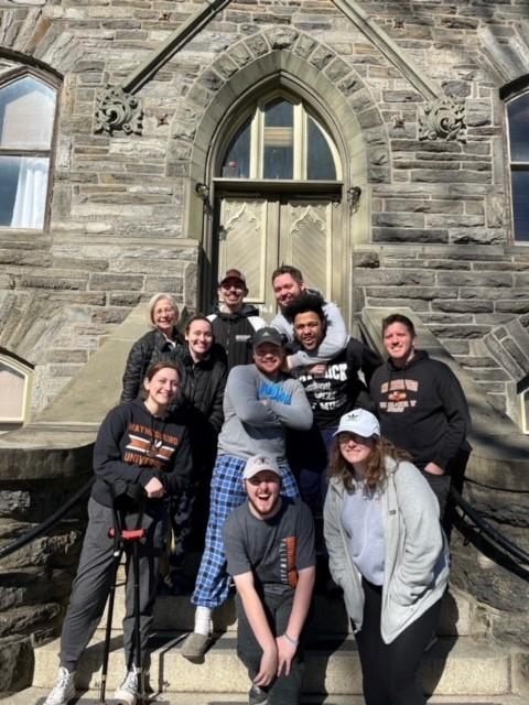 Waynesburg University Philadelphia Project service trip group photo