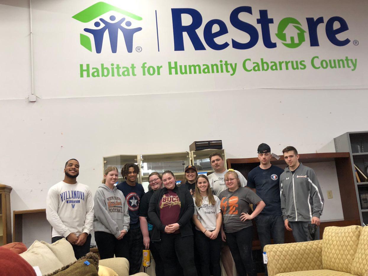Spring 23 Habitat for Humanity group at ReStore facility