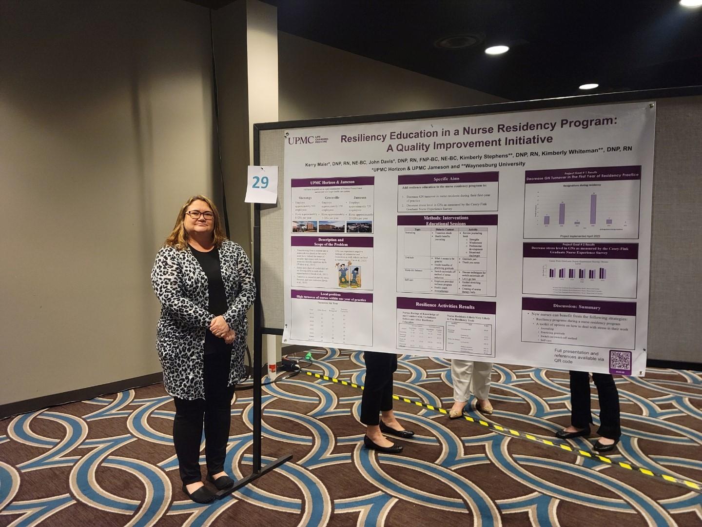 DNP graduate Kerry Maier presented her capstone project in New Orleans