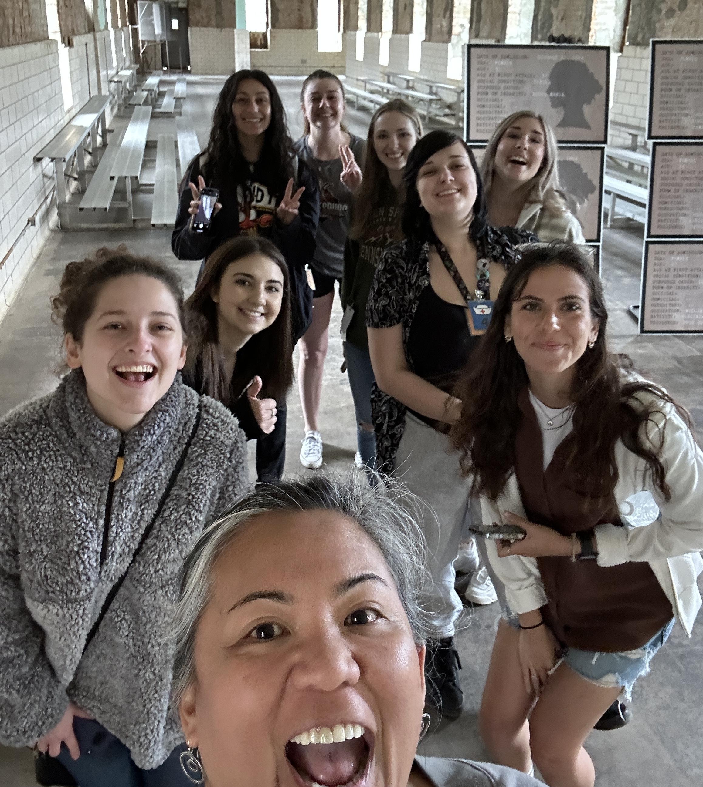 Dr. Mendoza and students from PSY 409 take a trip to the Trans-Allegheny Lunatic Asylum