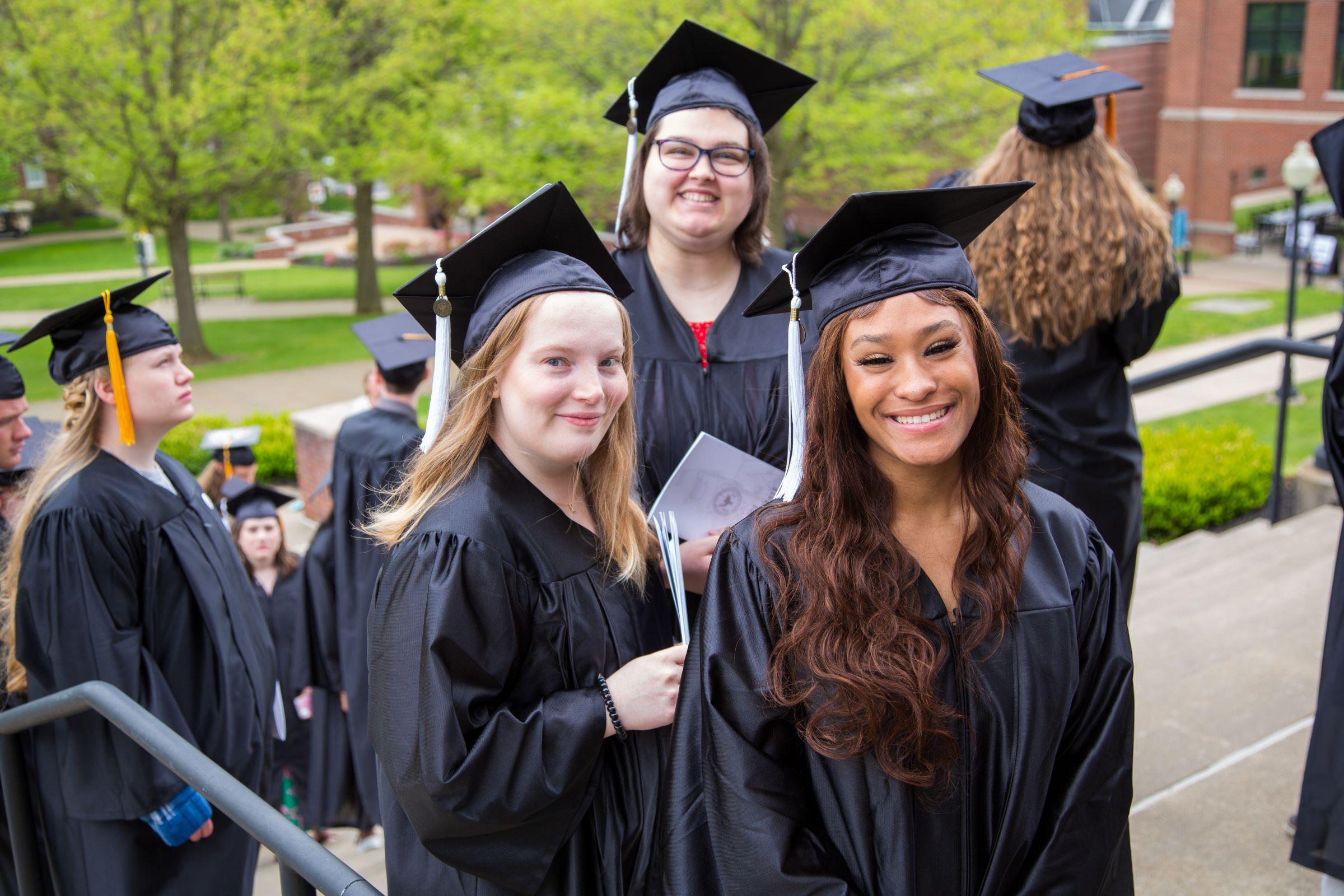 Students wait to enter Baccalaureate service