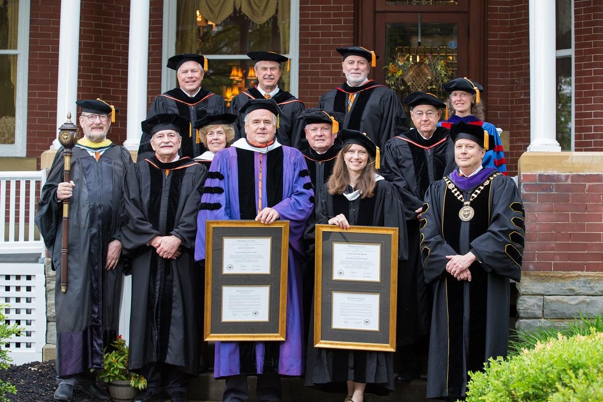 Foley, Shelley receive honorary Doctor of Humane Letters degrees