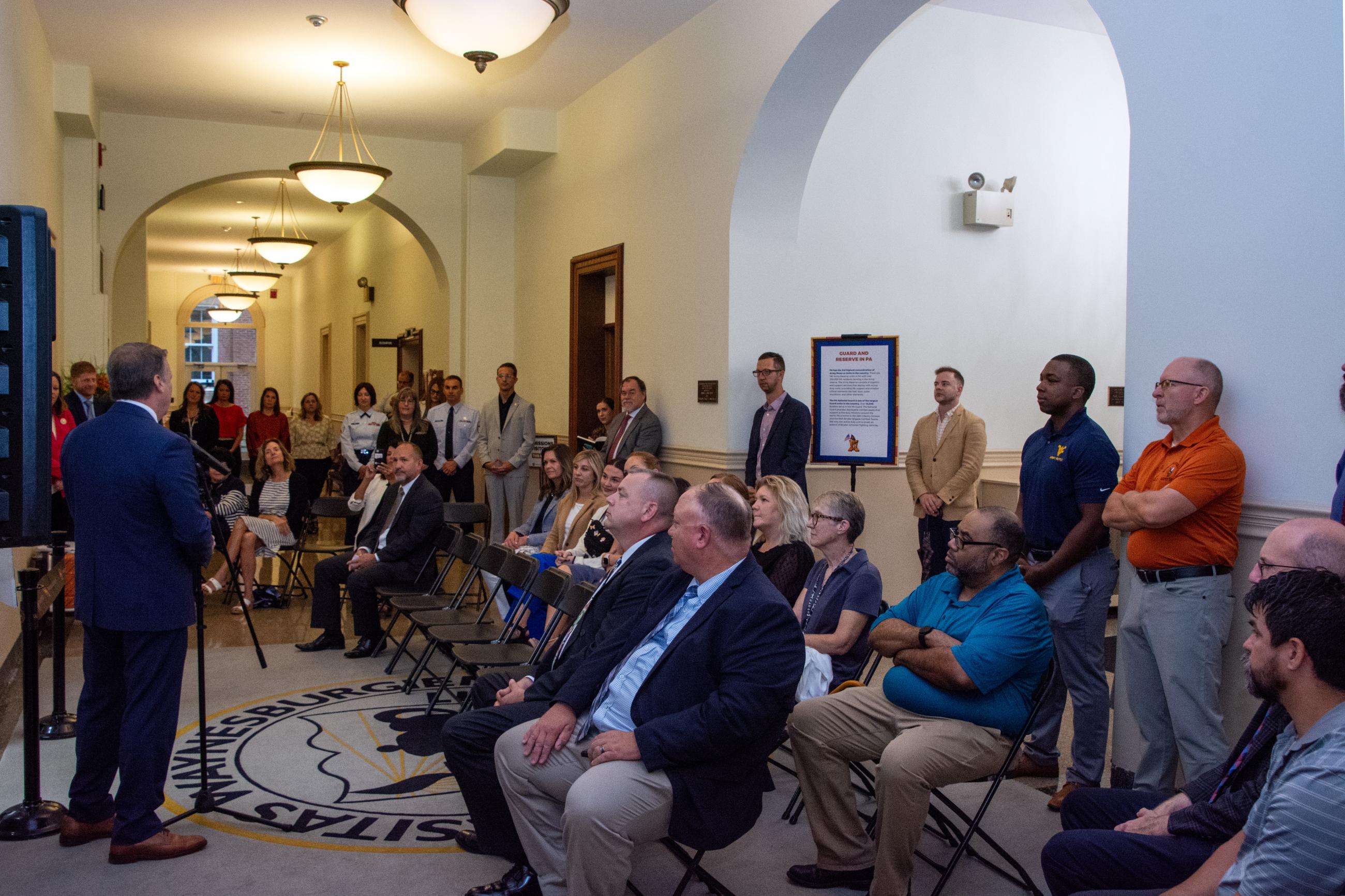 the attendees of the ceremony 