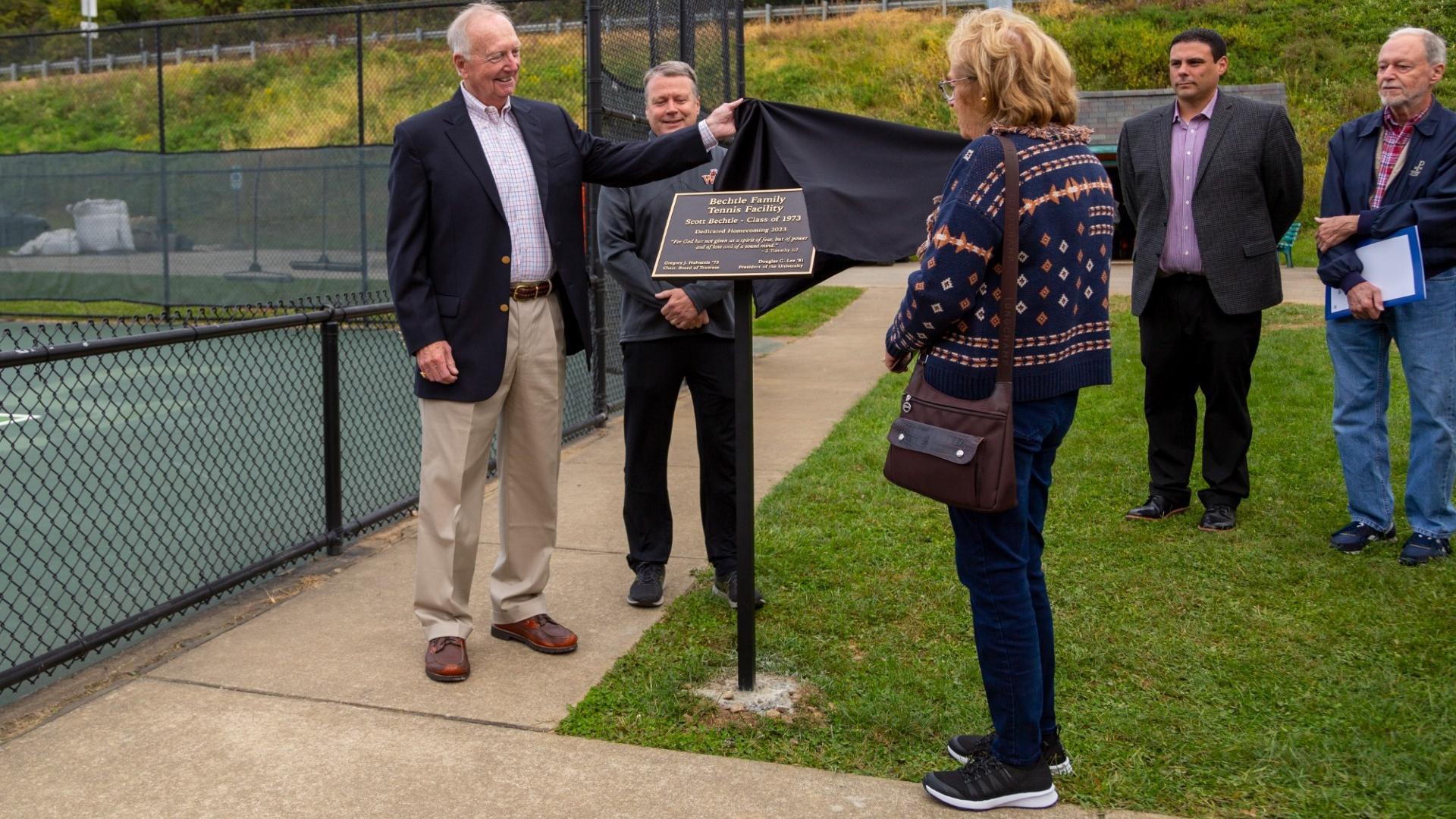 unveiling ceremony of tennis lights