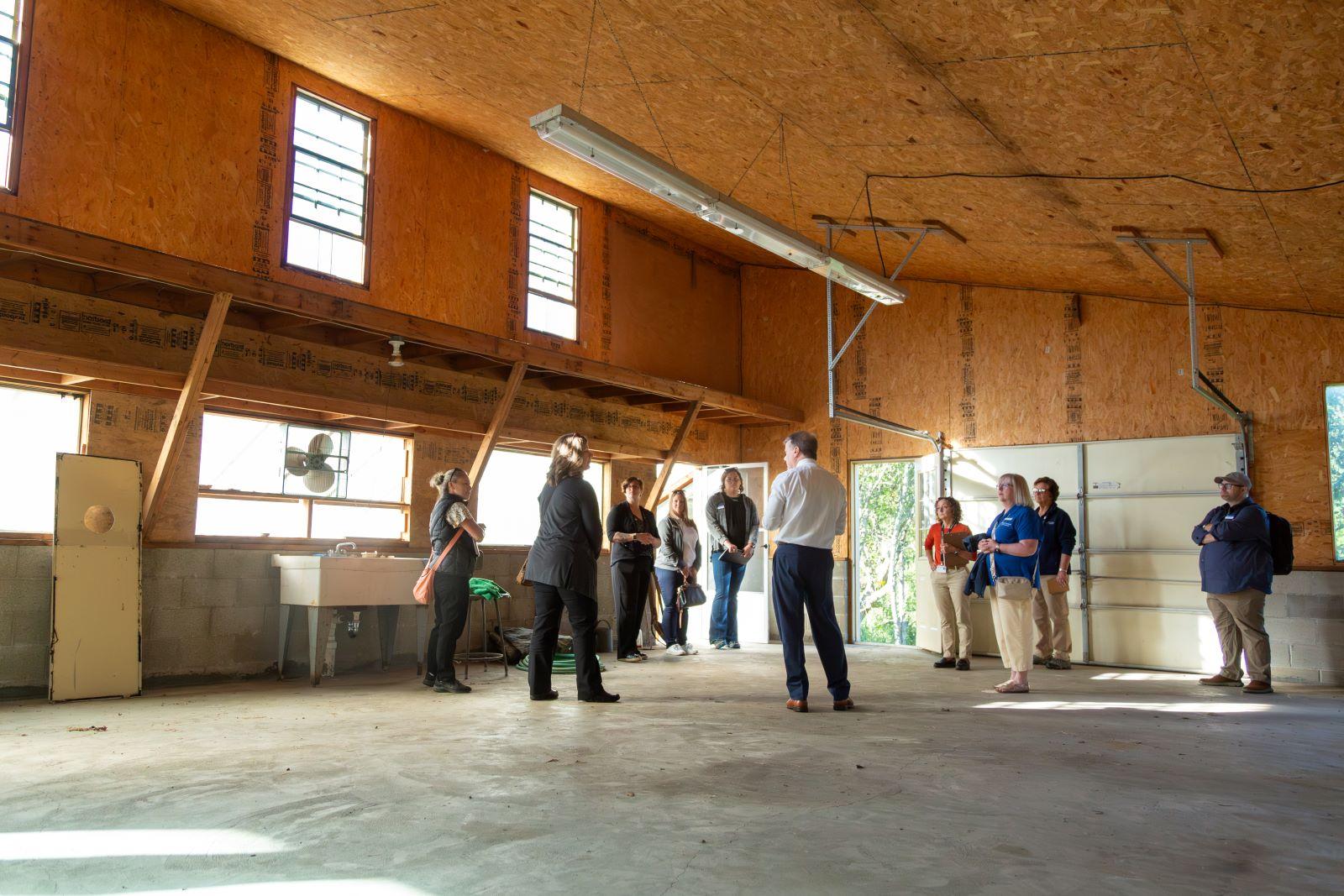 Penn State Extension takes tour of buildings at Alston Farm