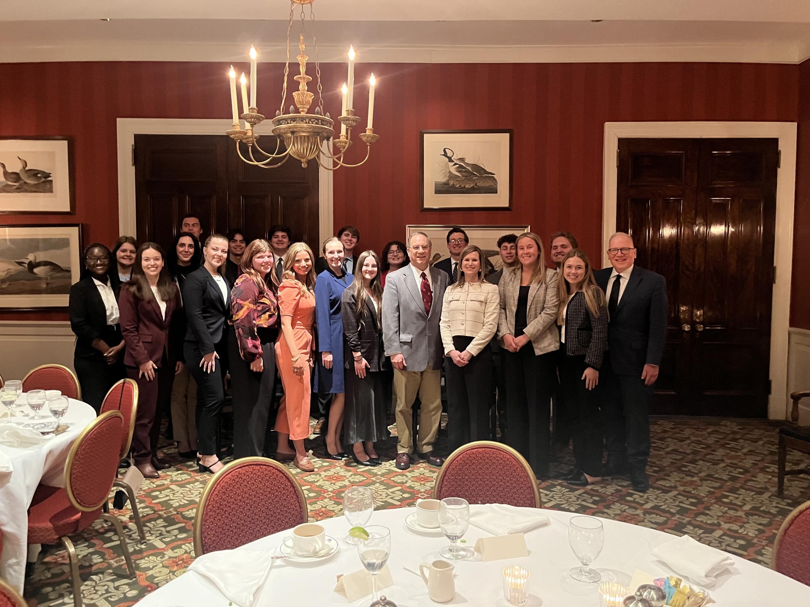 Stover Scholars with Judges Victor Wolski and Kathryn Davis