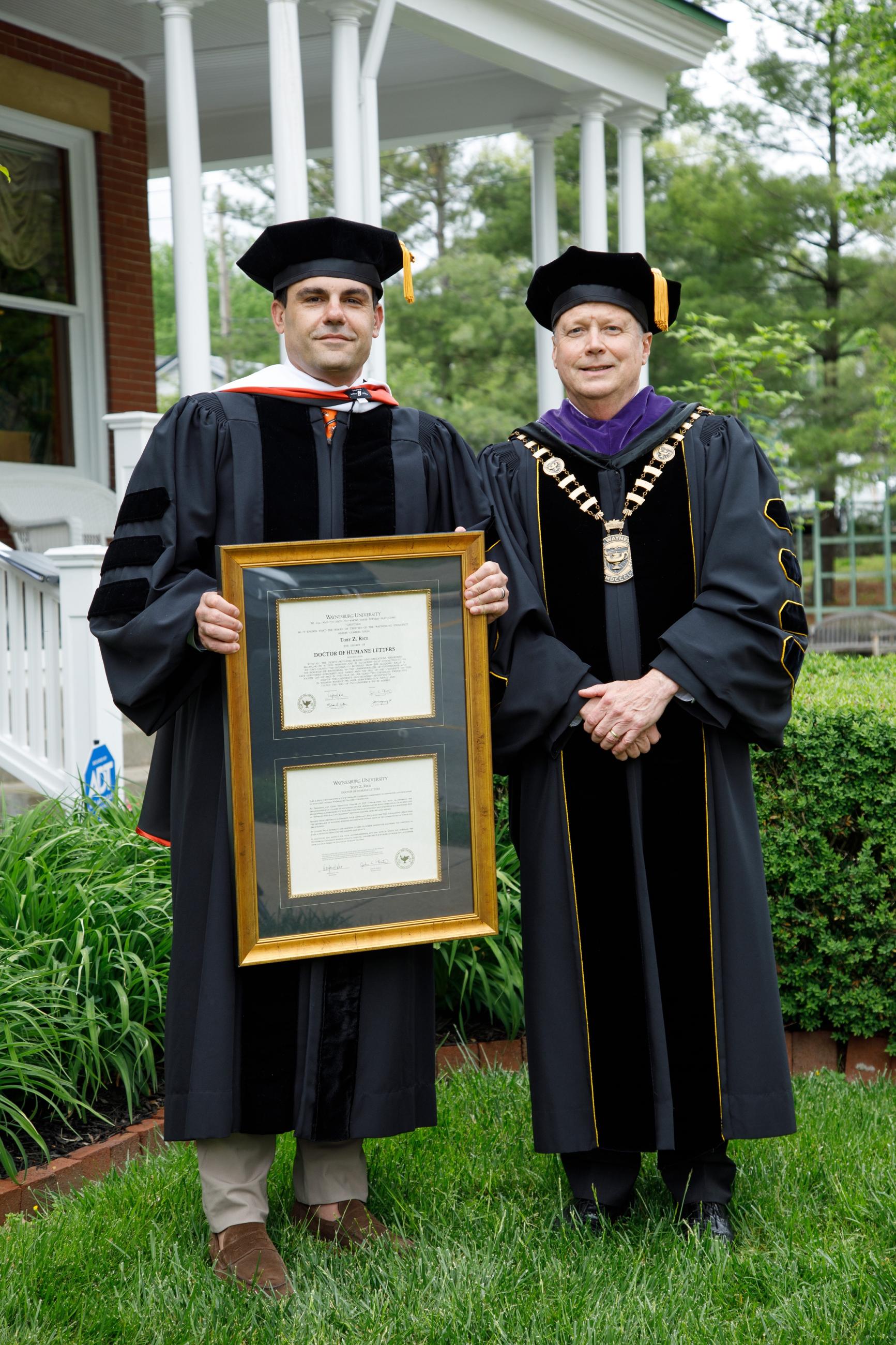 Toby Rice and President Lee
