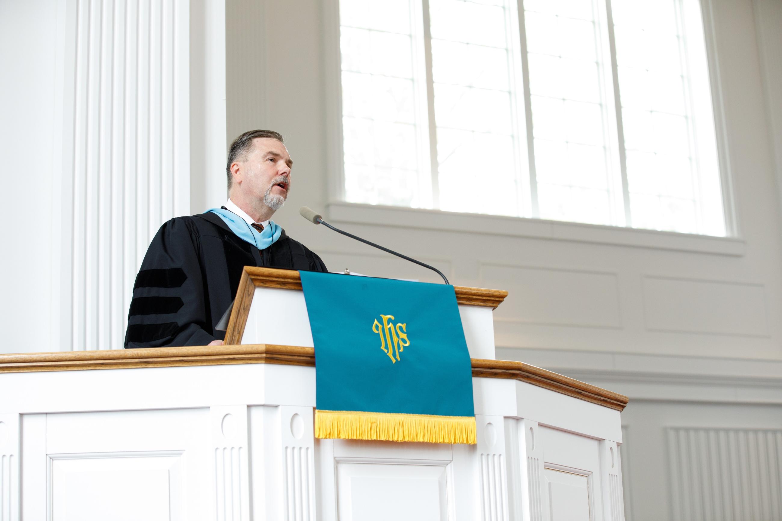 Jeff Arnold at baccalaureate 