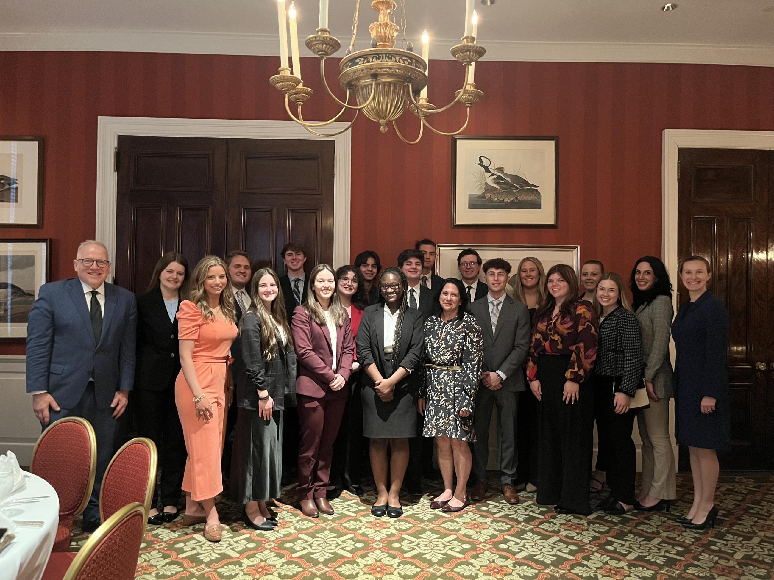 Stover Scholars with Judge Neomi J. Rao, U.S. Court of Appeals for the D.C. Circuit.