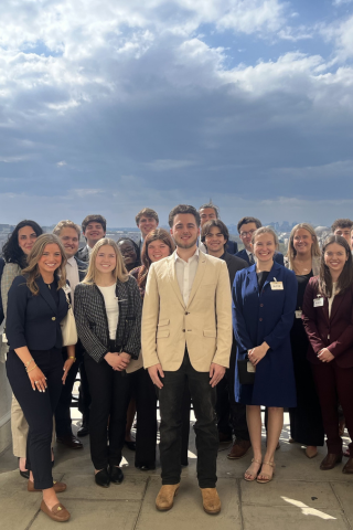 Stover Scholars on speakers balcony spring 2025