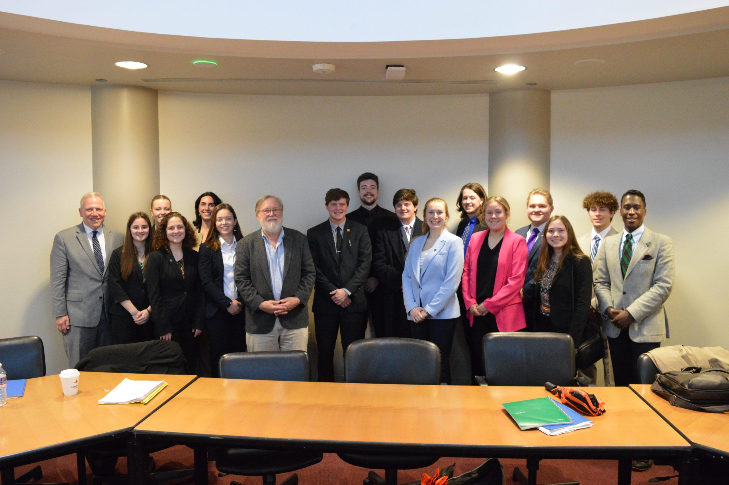 Stover Scholars w/ J. Peter Byrne, John Hampton Baumgartner, Jr.