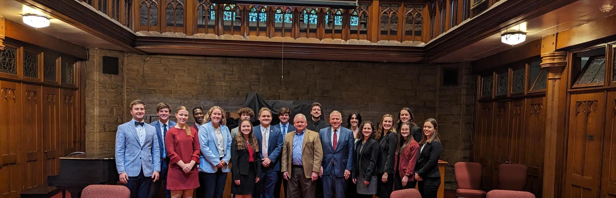 Stover Scholars w/ Rev. Tom Hall
