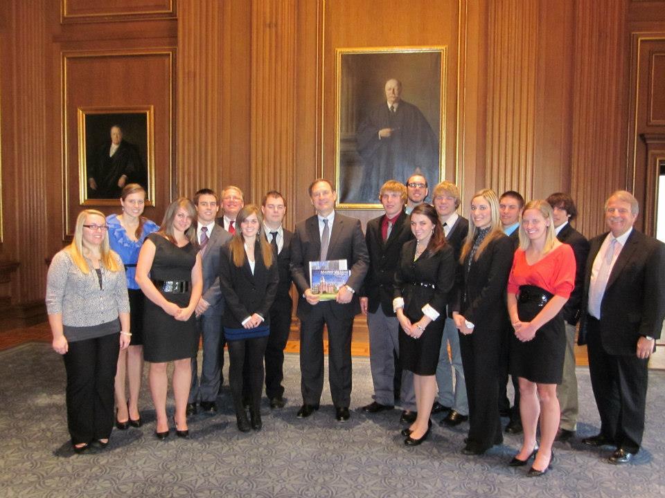 Supreme Court Justice Samuel Alito with the Stover Scholars