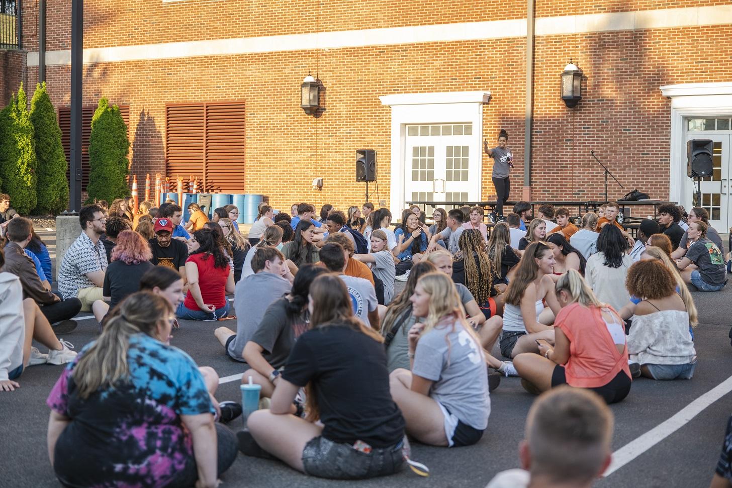 students at playfair icebreaker event