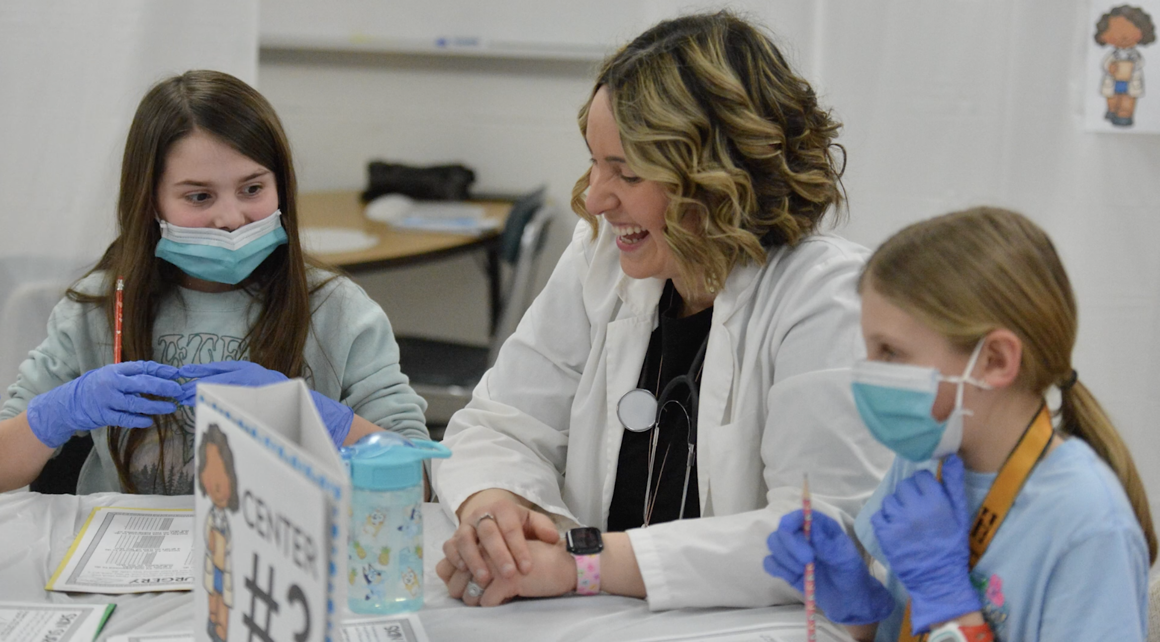 Maddie Loring in her classroom at Jefferson-Morgan Elementary