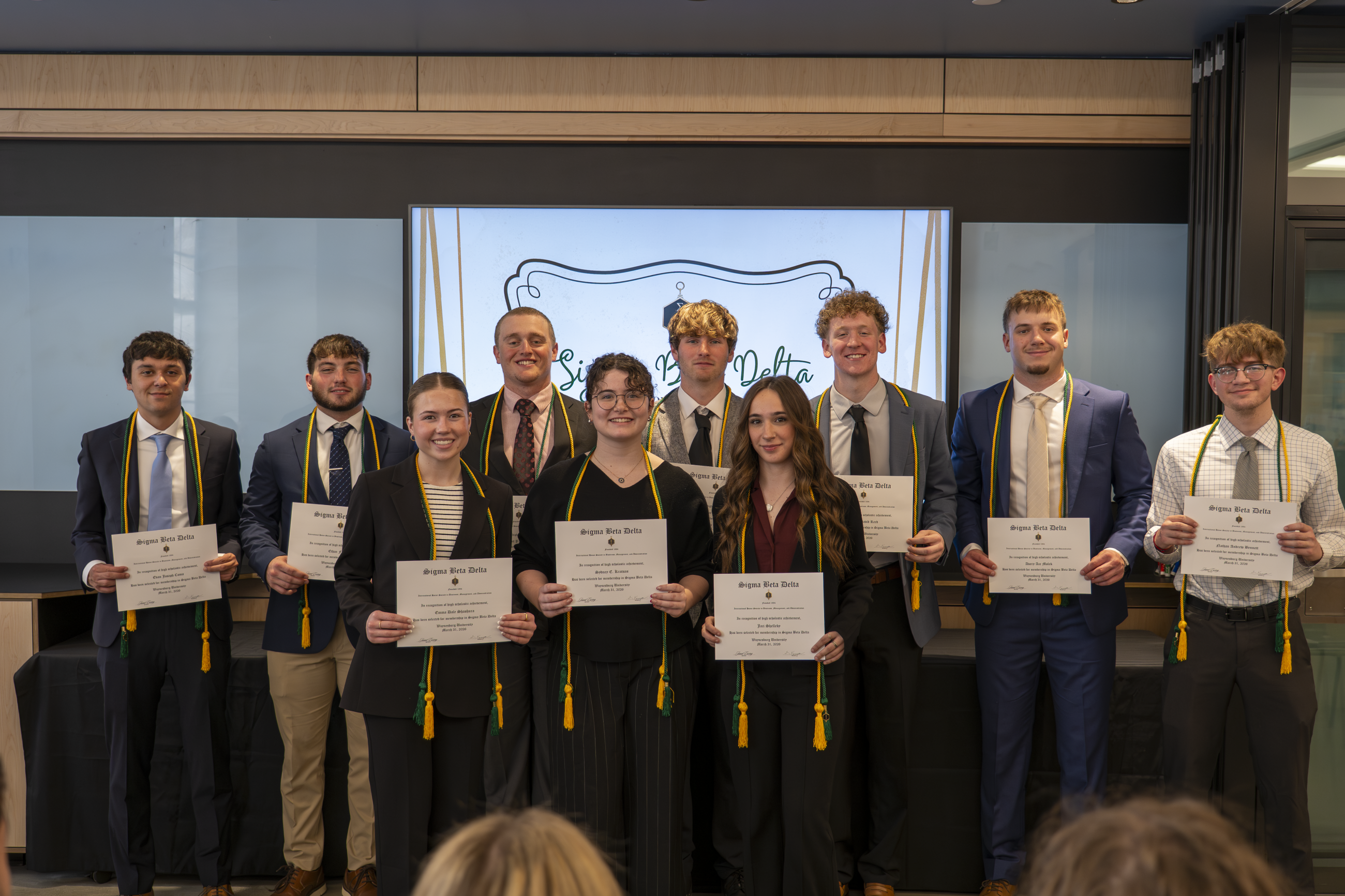 2026 Sigma Beta Delta chapter inductees