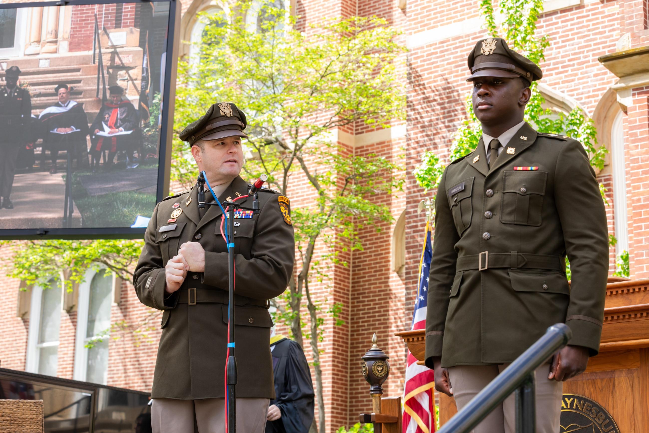 Commissioning at commencement.