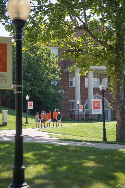 Picture of campus walkway