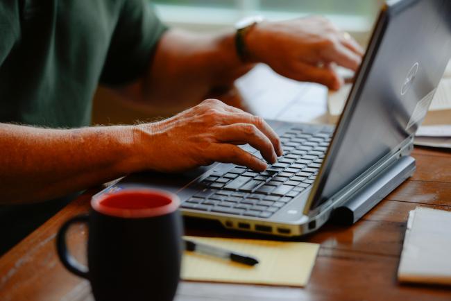 person at computer