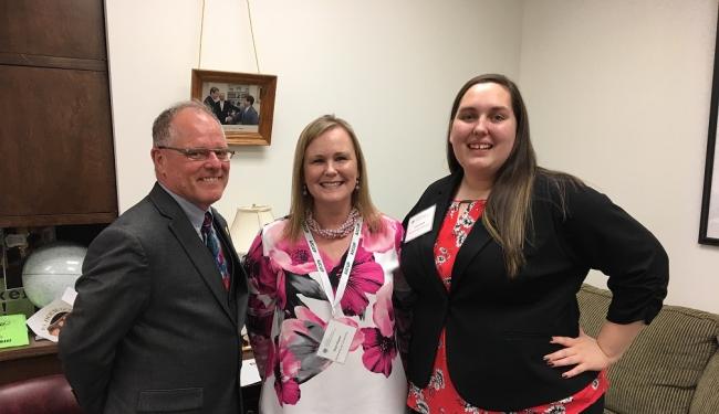 Rep. Bud Cook, Shari Payne and Heidi Dziak