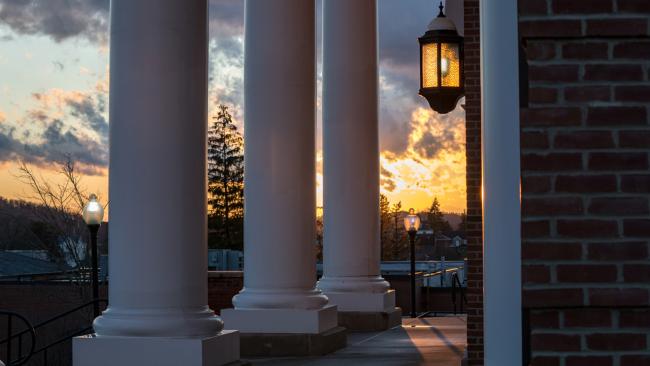 chapel sunset