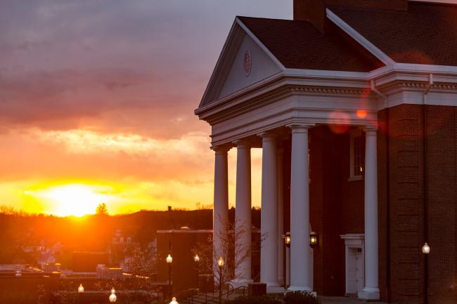 chapel sunset