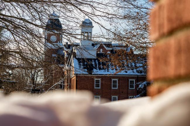 Miller hall and snow