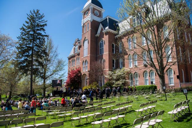 Miller Lawn at Commencement