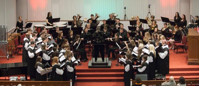 WU Music Program Choir and Symphonic Band