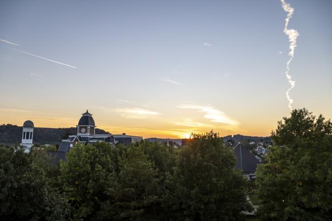 sky over campus landscape