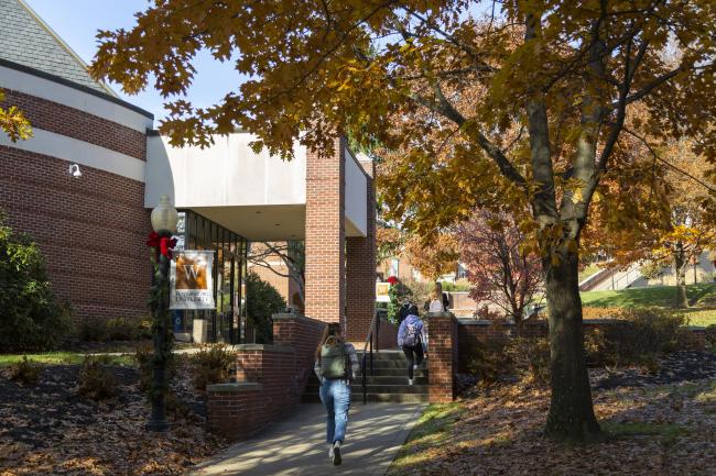 Goodwin Performing Arts Center in the fall