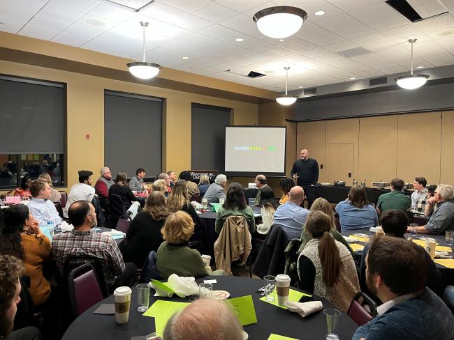 Pastor Kent Chevalier gives keynote address at WU's Ministry Leaders Dinner