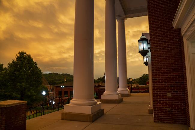 Roberts Chapel at sunset