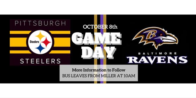 Steelers Game versus the Ravens in Pittsburgh on October 8th more information will be coming