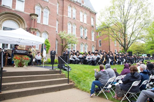 Waynesburg University's undergraduate Commencement ceremony 2023