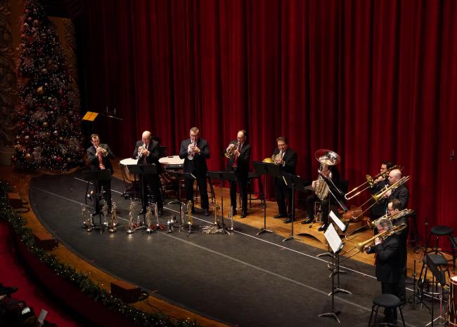 Pittsburgh Symphony Orchestra during Holiday Brass 2022 concert by Julie Goetz