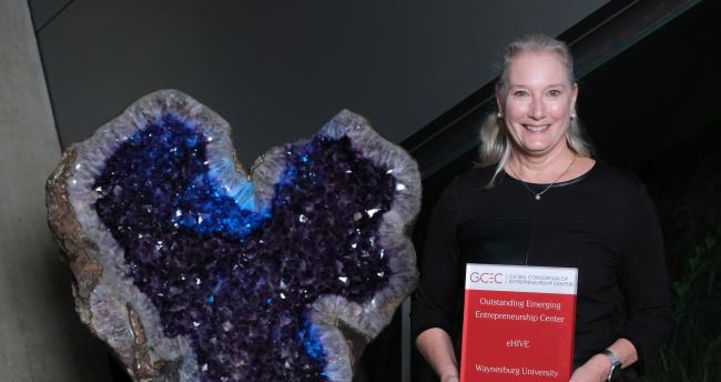 Dr. Melinda Walls at the GCEC Awards Ceremony