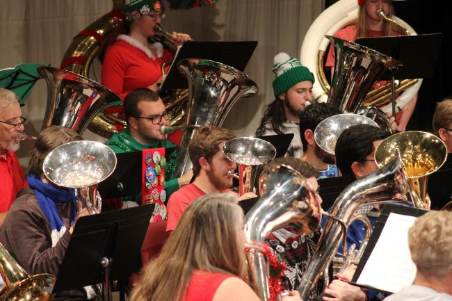Participants during the TUBACHRISTMAS 2022 concert at WU